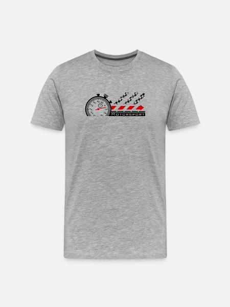 Motorsport stopwatch - Men's Premium Organic T-Shirt - heather grey