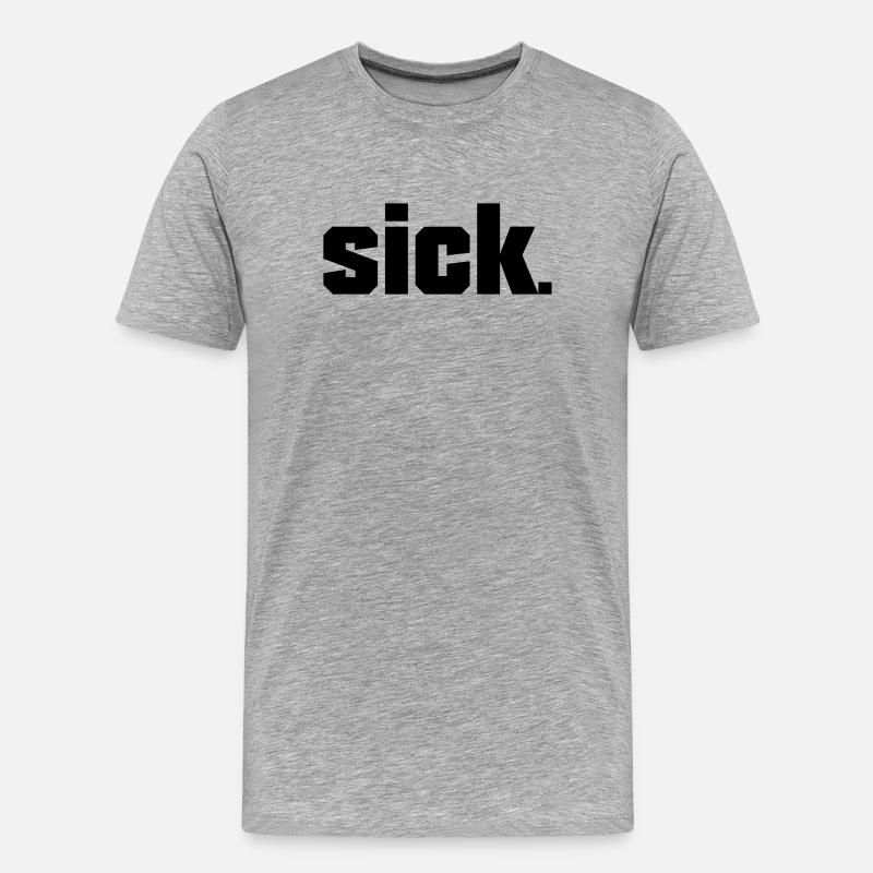 Sick Design - easy - Men's Premium Organic T-Shirt - heather grey