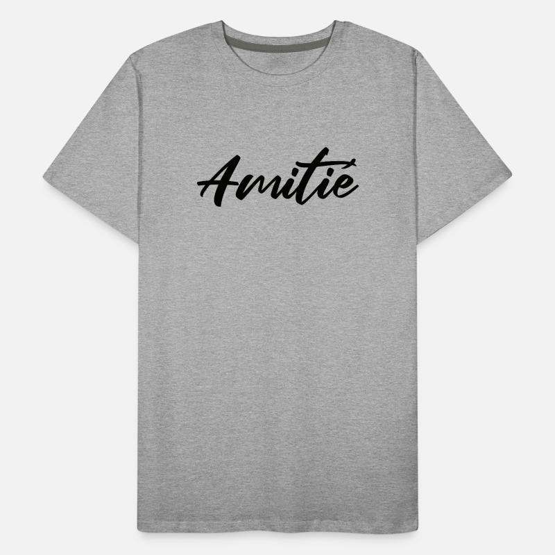 Amitie Script Design pour Vêtements T-shirt bio Premium Homme