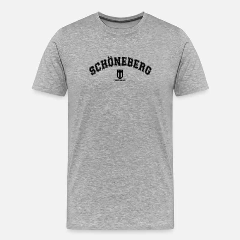 Schöneberg Berlin - Männer Premium Bio T-Shirt - Grau meliert