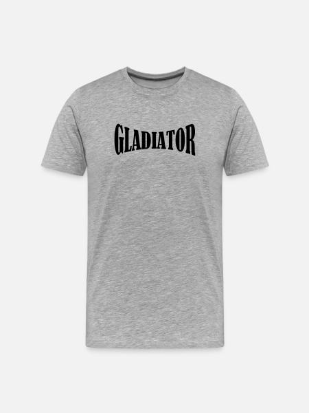 Gladiator Shirt - Men's Premium Organic T-Shirt - heather grey