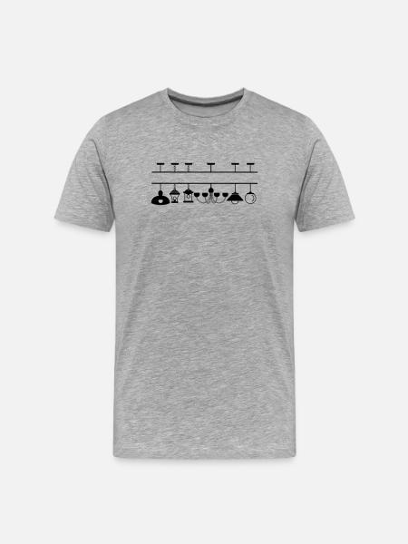 Collection of pendant lights and lights - Men's Premium Organic T-Shirt - heather grey