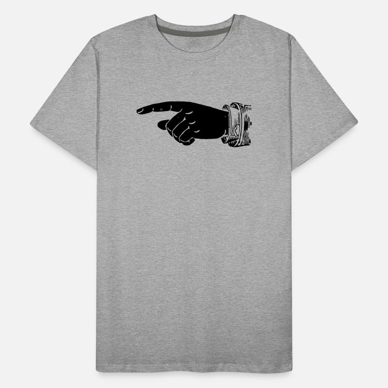 Main - Doigt pointé T-shirt bio Premium Homme