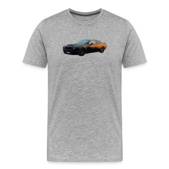 US Car - Men's Premium Organic T-Shirt - heather grey - Front - Damien (186cm)