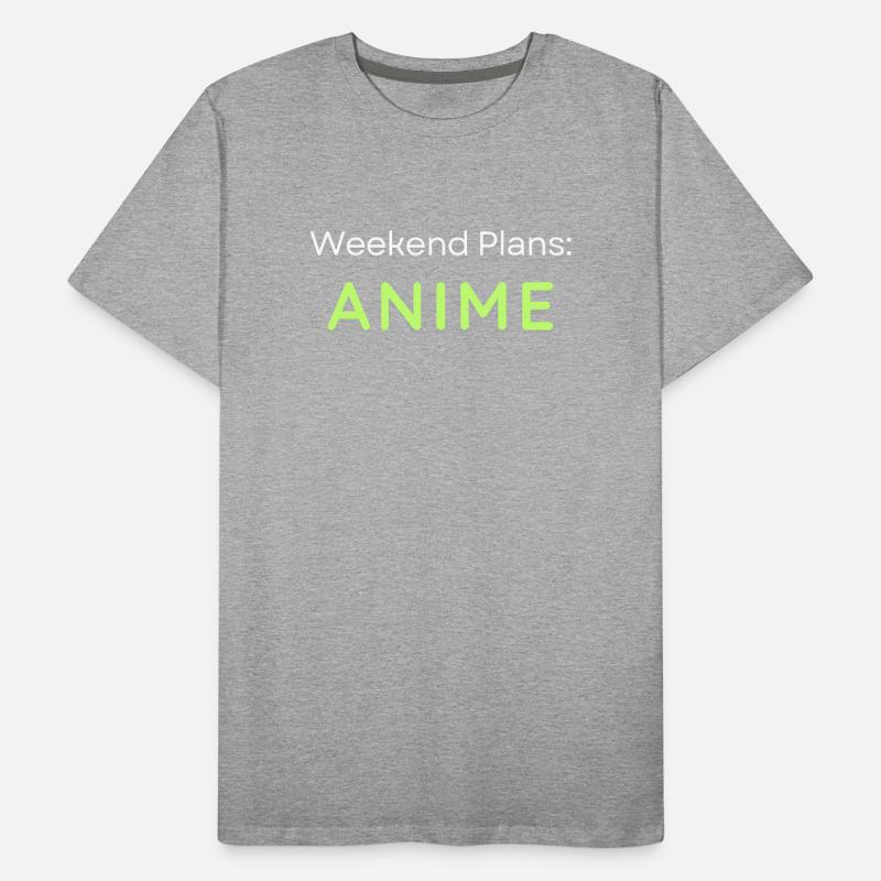 Anime Weekend Plans Conception graphique T-shirt bio Premium Homme