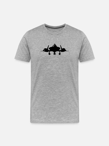 SR-71 - T-shirt bio Premium Homme - gris chiné
