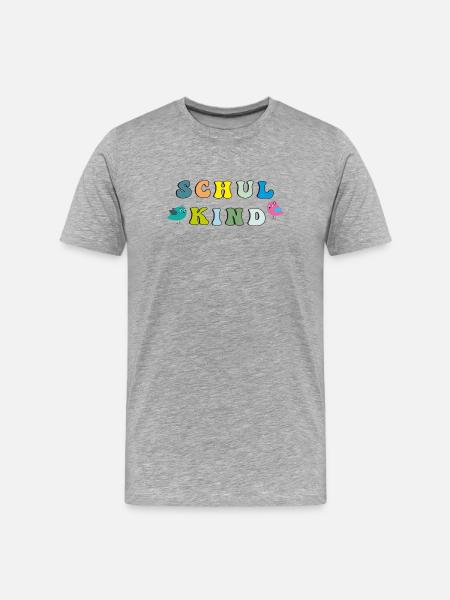 Écolier - T-shirt bio Premium Homme - gris chiné