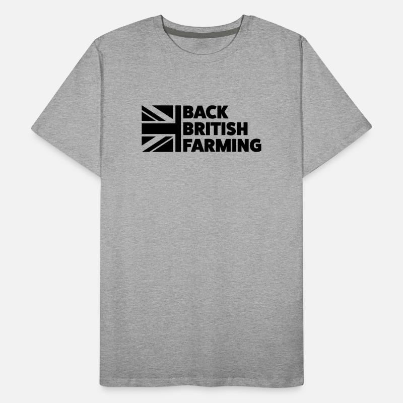 Back British Farming Men's Premium Organic T-Shirt