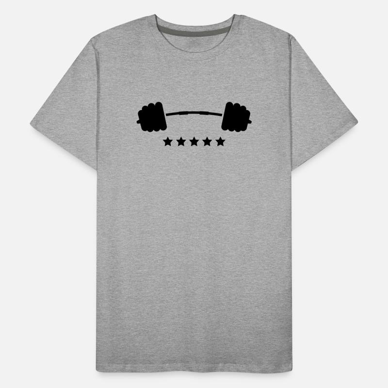 weights Men's Premium Organic T-Shirt