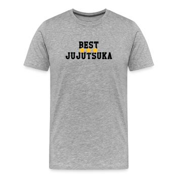 Jujutsu Jiu Jitsu Jiujitsu Ju-jitsu Jiu-jitsu - Men's Premium Organic T-Shirt - heather grey - Front - Damien (186cm)