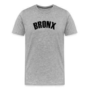 Chemise du Bronx - T-shirt bio Premium Homme - gris chiné - Devant - Damien (186cm)
