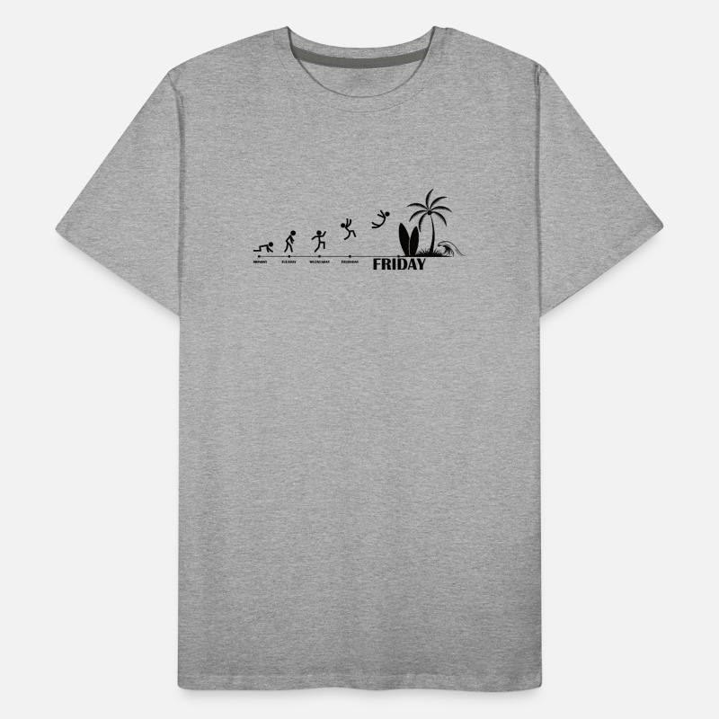 Enfin, Friday Beach Evolution T-shirt bio Premium Homme