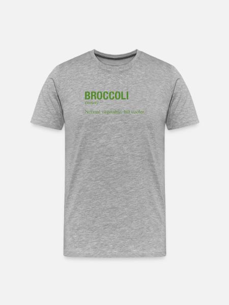 BROCCOLI Brokkoli - Men's Premium Organic T-Shirt - heather grey