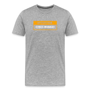 Cyber Monday shopping spree - Men's Premium Organic T-Shirt - heather grey - Front - Damien (186cm)