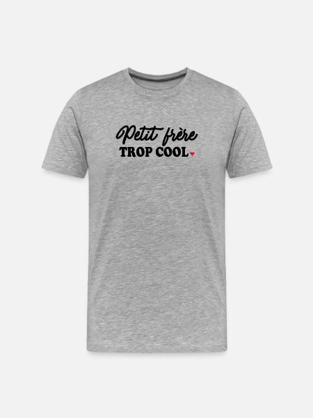 Brothers & Sisters "Too Cool" - Men's Premium Organic T-Shirt - heather grey