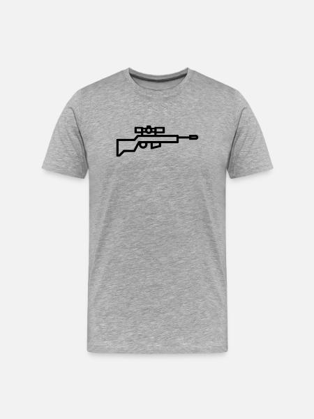 sniper - Men's Premium Organic T-Shirt - heather grey