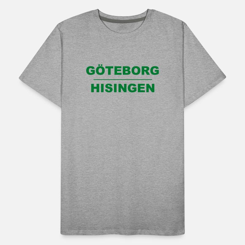 Göteborg Hisingen – Green-black design Men's Premium Organic T-Shirt