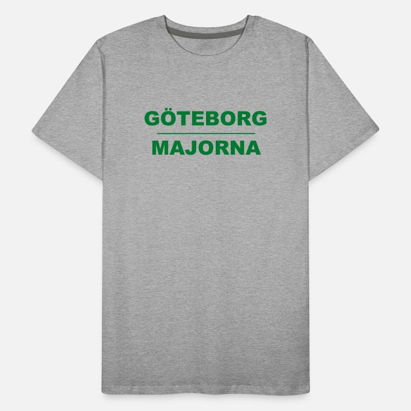 Göteborg Majorna – Design vert-noir T-shirt bio Premium Homme