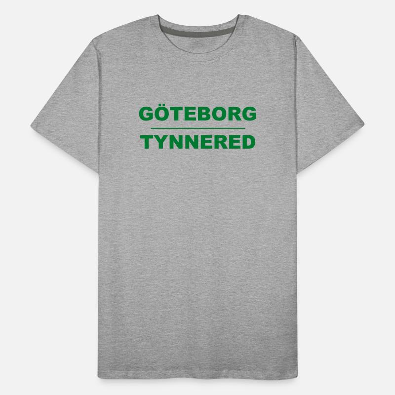Göteborg Tynnered – Design vert-noir T-shirt bio Premium Homme