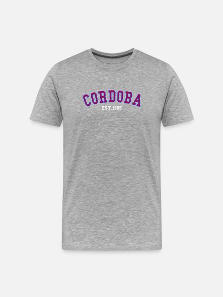 Córdoba, gegründet 1965 - Männer Premium Bio T-Shirt - Grau meliert