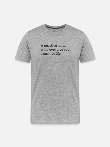 Motivierender Spruch Englisch - Männer Premium Bio T-Shirt - Grau meliert