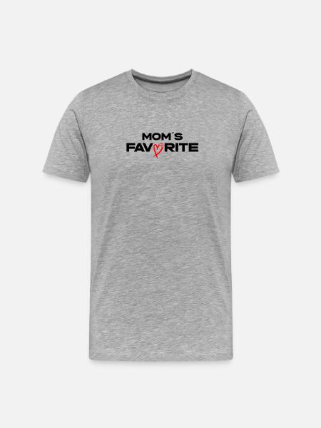 Moms Favorite - Männer Premium Bio T-Shirt - Grau meliert