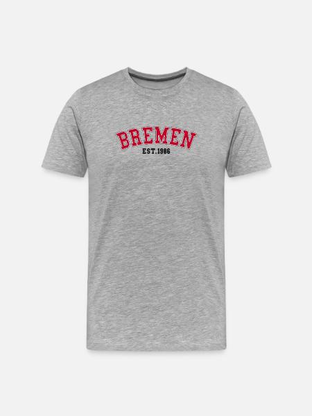 Bremen Est. 1986 - Men's Premium Organic T-Shirt - heather grey