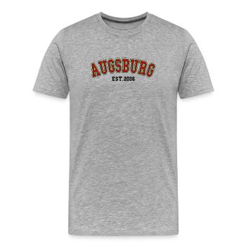 Fondé à Augsbourg en 2006 - T-shirt bio Premium Homme - gris chiné - Devant - Damien (186cm)