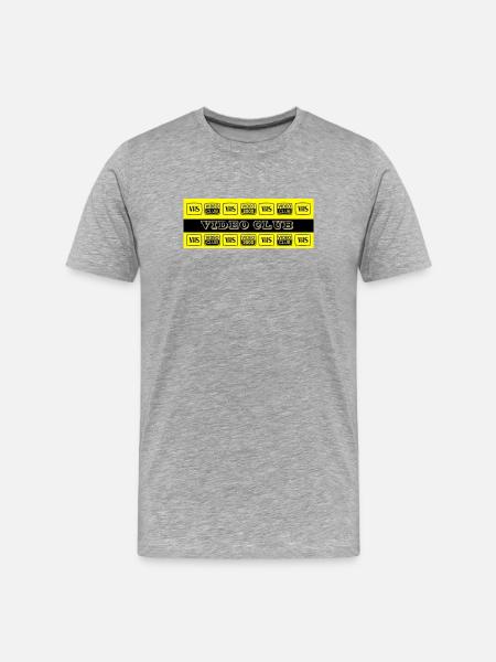 VIDEO-CLUB / VHS - V2000  - T-shirt bio Premium Homme - gris chiné