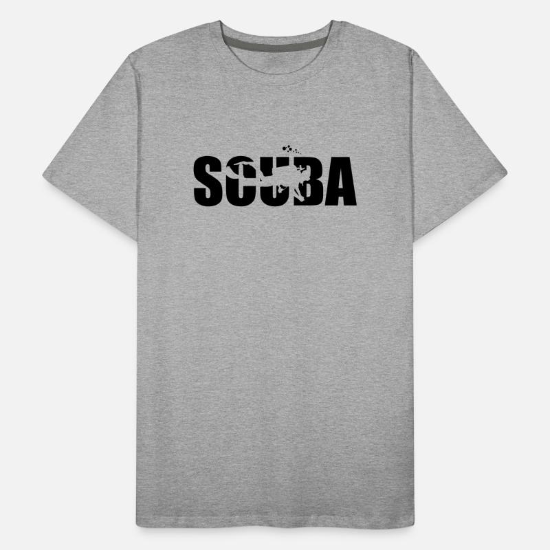 Conception de plongée pour les amateurs de plongée T-shirt bio Premium Homme