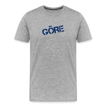 BRAT - Men's Premium Organic T-Shirt - heather grey - Front - Damien (186cm)