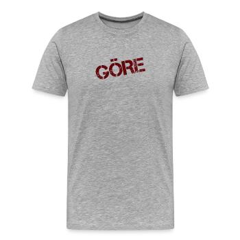 BRAT - Men's Premium Organic T-Shirt - heather grey - Front - Damien (186cm)