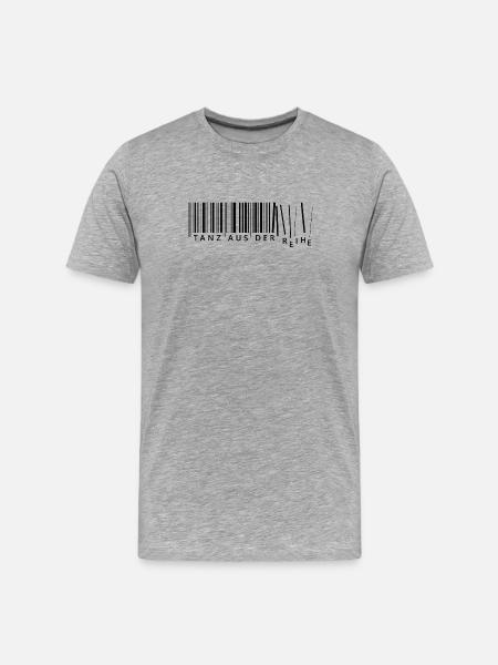 Tanz aus der Reihe - Männer Premium Bio T-Shirt - Grau meliert