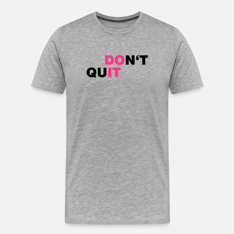 DO_IT - Männer Premium Bio T-Shirt - Grau meliert