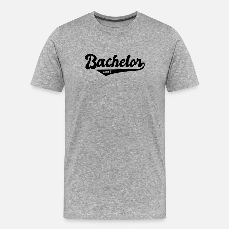 Bachelor 2026 Abschluss Promotion Sponsion - Männer Premium Bio T-Shirt - Grau meliert