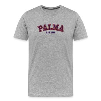 Palma Est. 1996 - Men's Premium Organic T-Shirt - heather grey - Front - Damien (186cm)