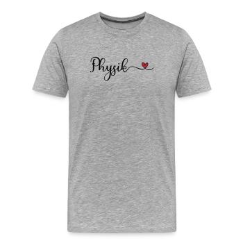 Physique - T-shirt bio Premium Homme - gris chiné - Devant - Damien (186cm)