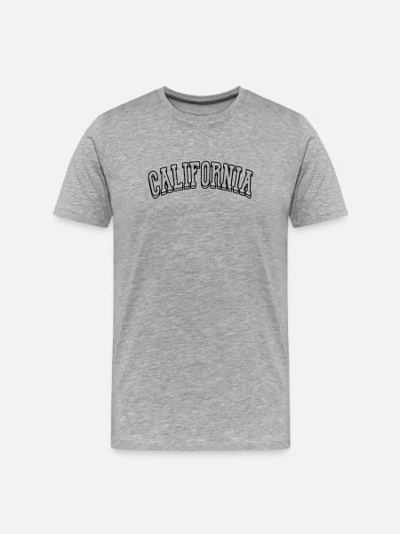 California Shirt - Men's Premium Organic T-Shirt - heather grey
