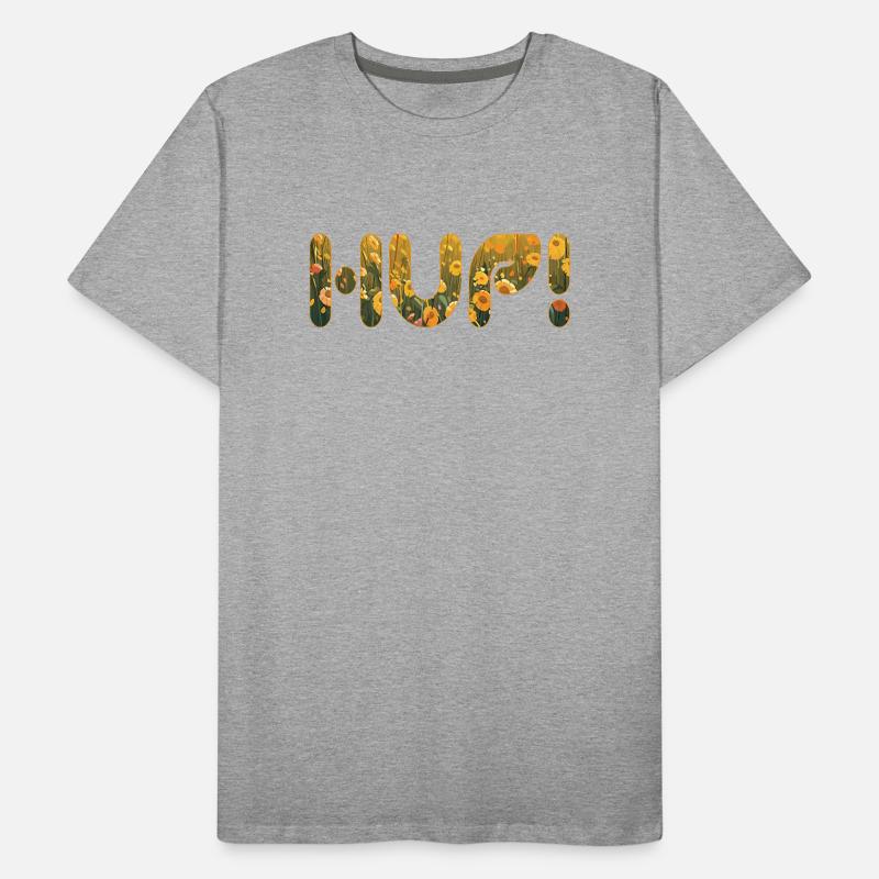 HUP dans le champ de fleurs T-shirt bio Premium Homme