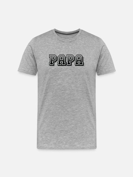 DAD - Men's Premium Organic T-Shirt - heather grey