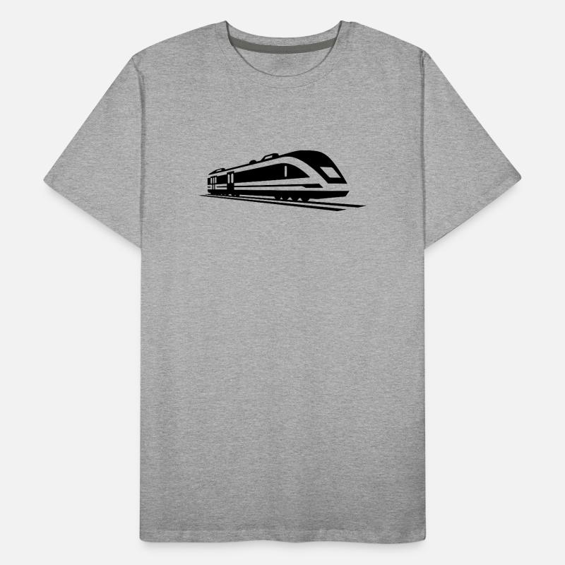 Graphique de train T-shirt bio Premium Homme