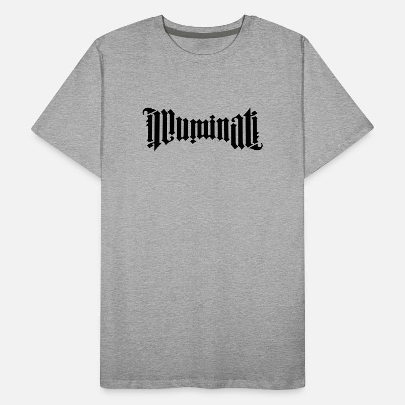 Ambigram Illuminati T-shirt bio Premium Homme