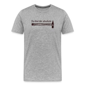 You're absolutely awesome - Men's Premium Organic T-Shirt - heather grey - Front - Damien (186cm)