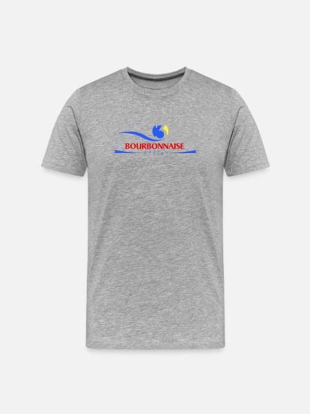 Bourbonnaise - Männer Premium Bio T-Shirt - Grau meliert