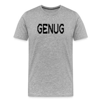 Mindfulness enough - Men's Premium Organic T-Shirt - heather grey - Front - Damien (186cm)