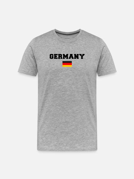 Germany Deutchland - Men's Premium Organic T-Shirt - heather grey