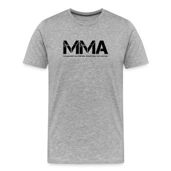 MMA - T-shirt bio Premium Homme - gris chiné - Devant - Damien (186cm)