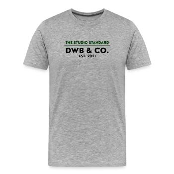 The Studio Standard - Men's Premium Organic T-Shirt - heather grey - Front - Damien (186cm)