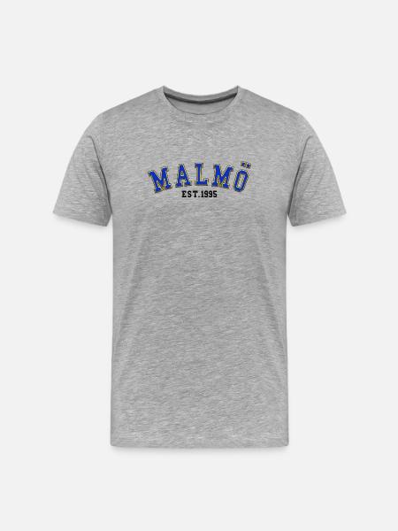 Malmö Est. 1995 - Men's Premium Organic T-Shirt - heather grey