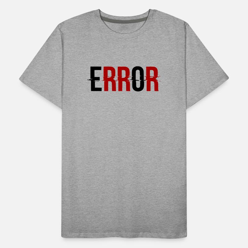 Error Glitch-Design Error Message Men's Premium Organic T-Shirt